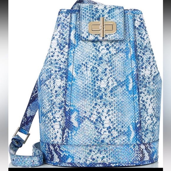 Brahmin Ocean-grove Maddie Sling Backpack Purse - BNWT- cards & dust bag include - Picture 1 of 8